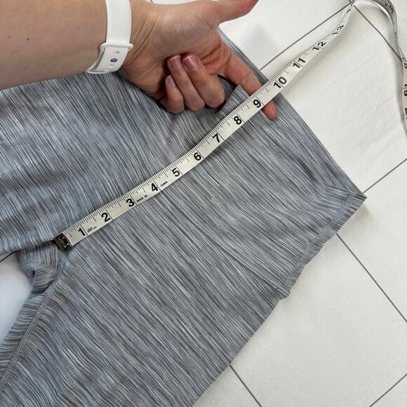 Lululemon Leggings Womens 2 Gray Wunder Under Hi-Rise Ombre Melange Luon 28" Gym - Picture 8 of 11